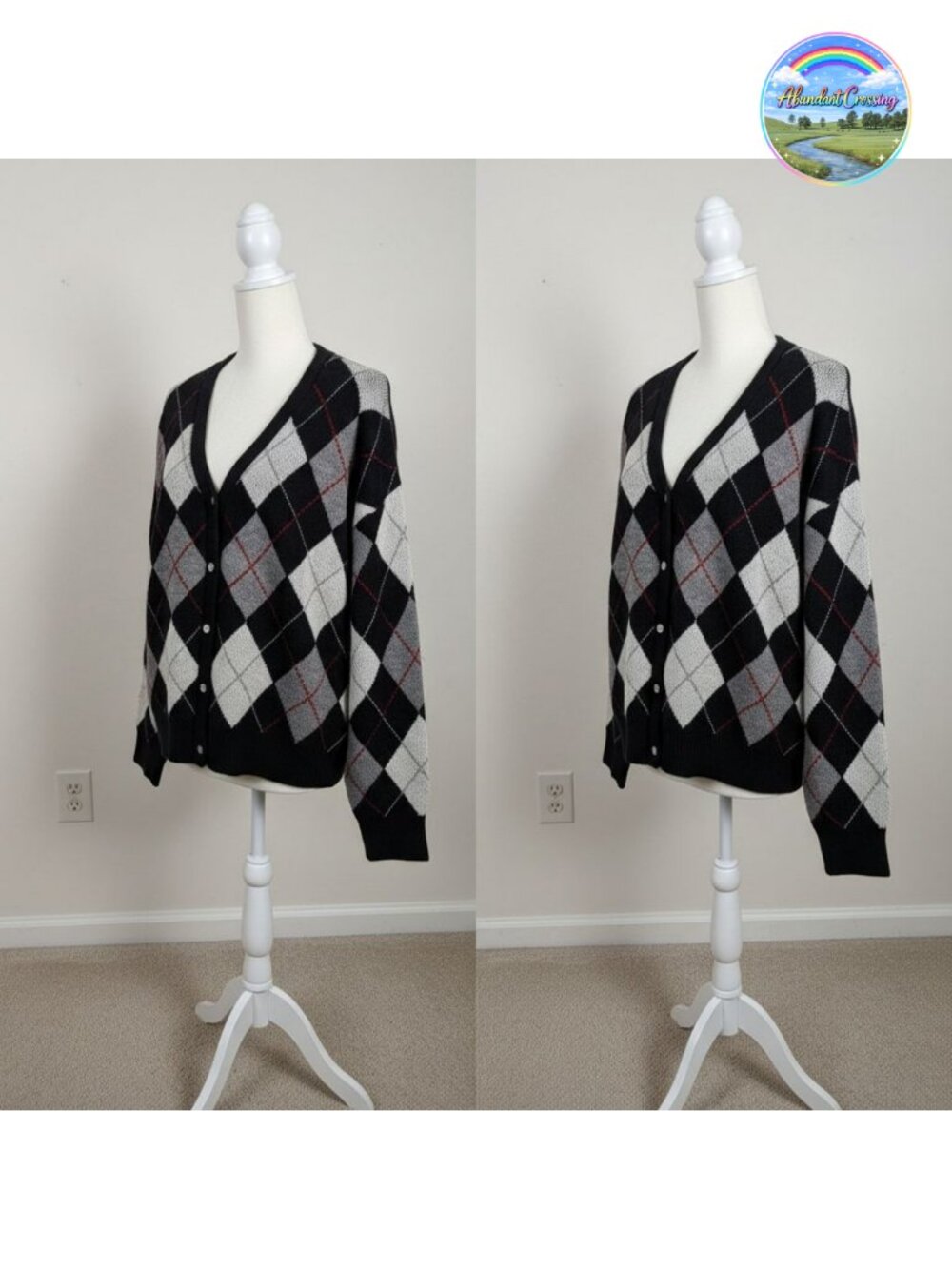 Women's Long Sleeve Cardigan Sweater Knit V Neck Button Y2K Cute Top
